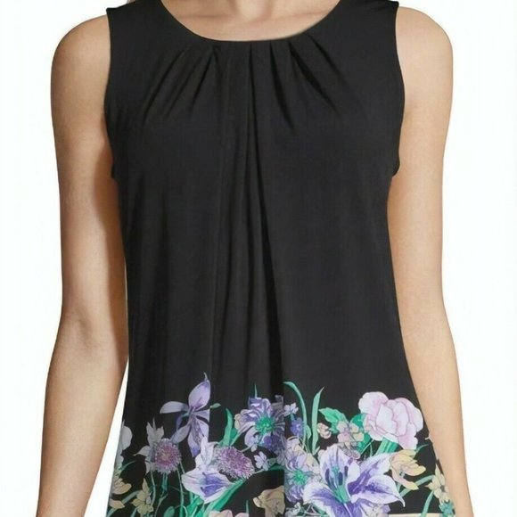 Liz Claiborne Tops - Liz Claiborne Pleated Neck Knit Blouse Size XL NWT